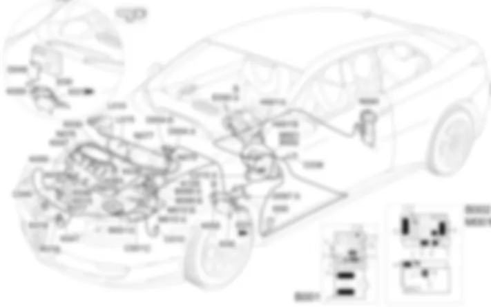 GESTION ELECTRONICA DE LOS MOTORES DE GASOLINA - UBICACION DE LOS COMPONENTES Alfa Romeo GT 2.0 JTS  
