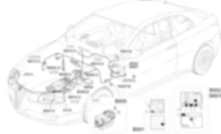 CONECTOR MULTIPLE               DE DIAGNOSIS - UBICACION DE LOS COMPONENTES Alfa Romeo GT 1.9 JTD 16V  