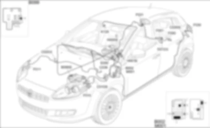 BUITEN- / KENTEKENVERLICHTING - OPSTELLING VAN COMPONENTEN Fiat BRAVO 1.9 JTD 16v  