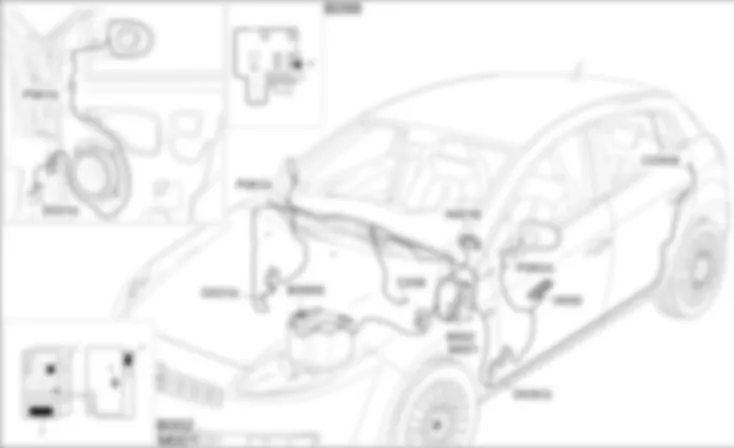 REAR VIEW MIRROR ADJUSTMENT - COMPONENT LOCATION Fiat BRAVO 1.9 JTD 16v  