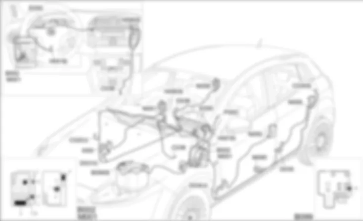 CENTRAL LOCKING - COMPONENT LOCATION Fiat BRAVO 1.9 JTD 8v  