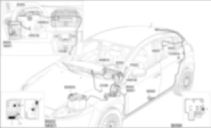ACHTERKLEPONTGRENDELING - OPSTELLING VAN COMPONENTEN Fiat BRAVO 1.9 JTD 16v  