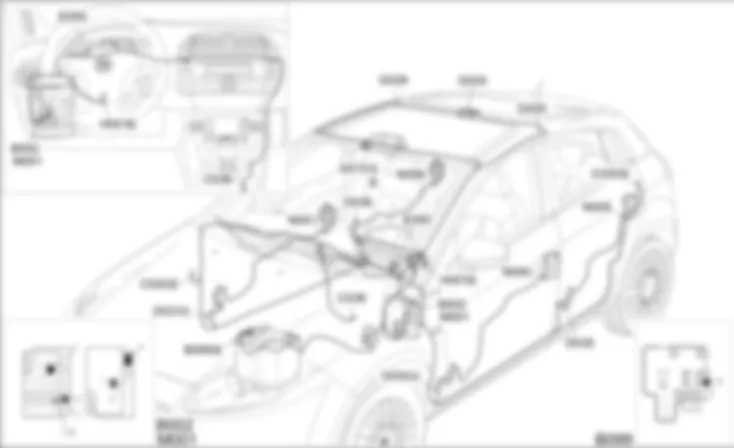 COURTESY LIGHTS - COMPONENT LOCATION Fiat BRAVO 1.9 JTD 8v  