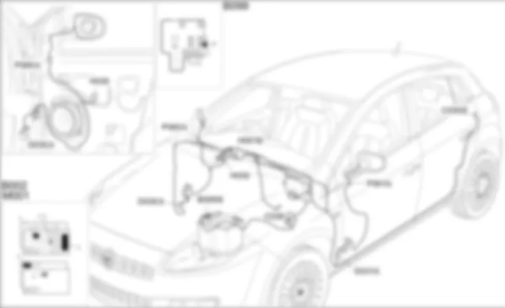 REAR VIEW MIRROR ADJUSTMENT - COMPONENT LOCATION Fiat BRAVO 1.4 16v TJet  