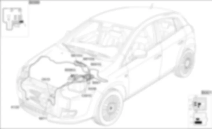 ENGINE COOLING - COMPONENT LOCATION Fiat BRAVO 1.4 16v TJet  