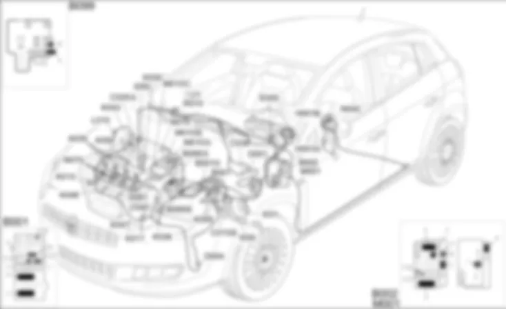 MOTORMANAGEMENT BENZINEMOTOREN - OPSTELLING VAN COMPONENTEN Fiat BRAVO 1.4 16v  