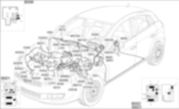 MOTORMANAGEMENT BENZINEMOTOREN - OPSTELLING VAN COMPONENTEN Fiat BRAVO 1.4 16v TJet  