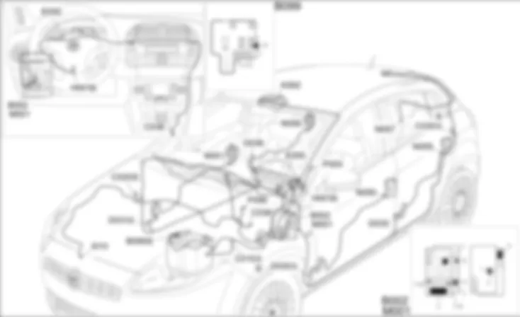 ALLARME - LOCALIZZAZIONE COMPONENTI Fiat BRAVO 1.4 16v  