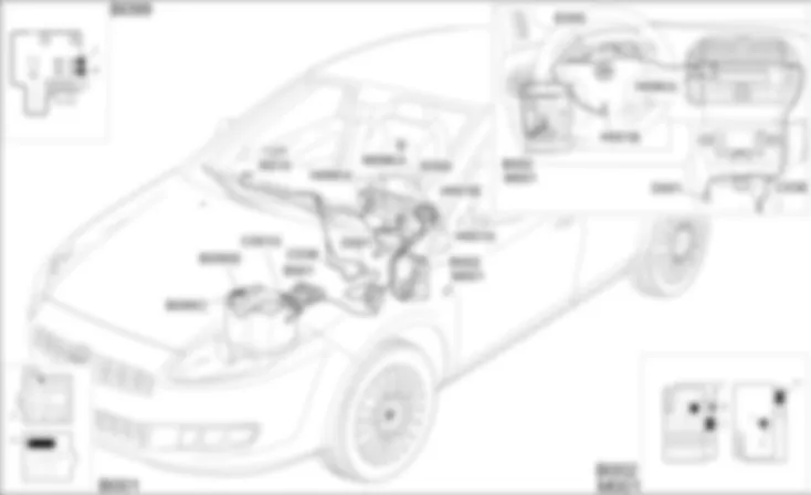 ELEKTRISCHE STUURBEKRACHTIGING - OPSTELLING VAN COMPONENTEN Fiat BRAVO 1.4 16v  