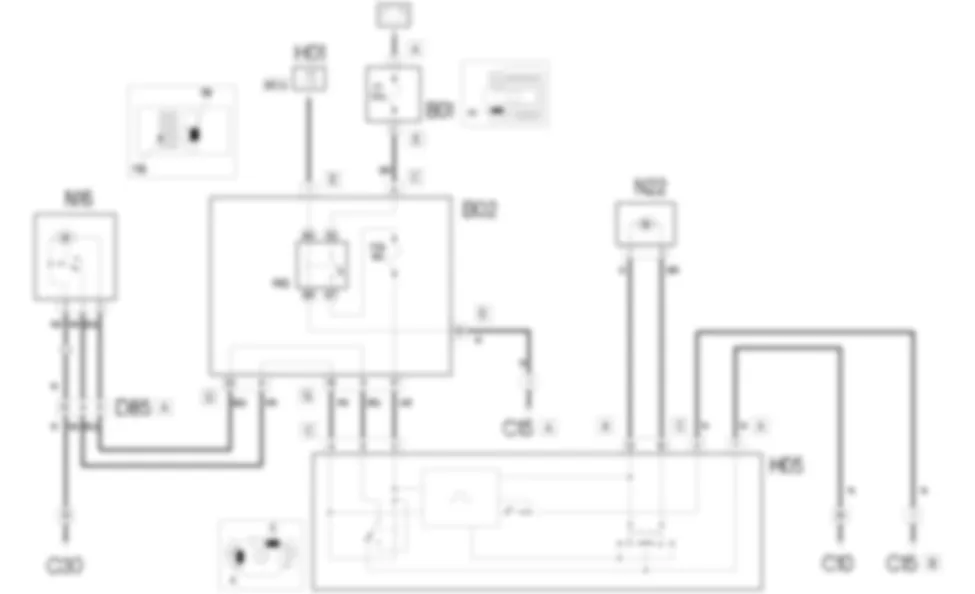 HECKSCHEIBENWISCH-WASCHANLAGE - SCHALTPLAN Fiat DOBLO 1.9 JTD 8V  da 12/03