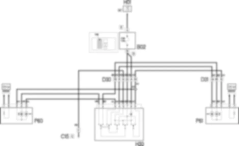 VERSTELLUNG AUSSENSPIEGEL - SCHALTPLAN Fiat DOBLO 1.9 JTD 8V  da 12/03