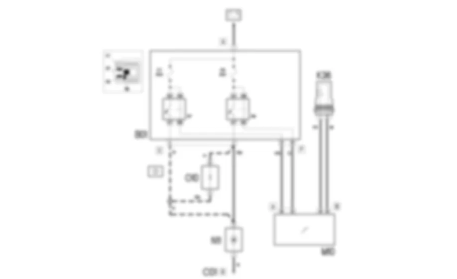 RAFFREDDAMENTO MOTORE - SCHEMA ELETTRICO Fiat DOBLO 1.4 8v  Da 10/2000
