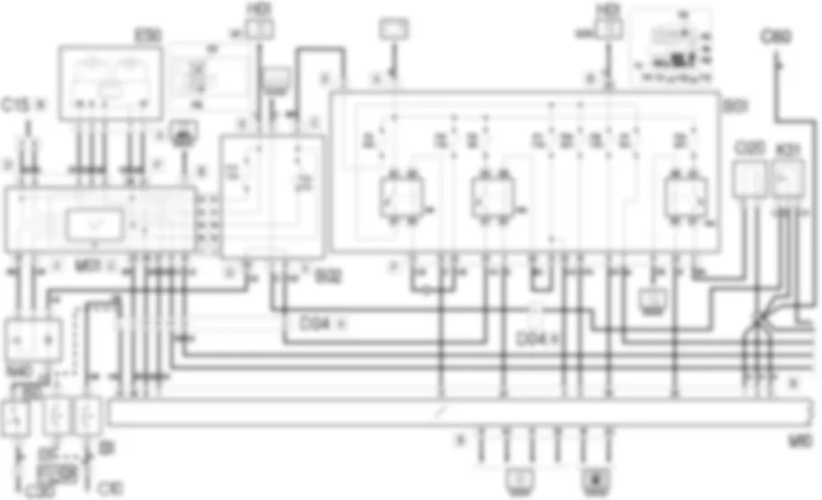 GESTIONE ELETTRONICA MOTORI DIESEL - SCHEMA ELETTRICO Fiat DOBLO 1.9 JTD 8V  da 12/03