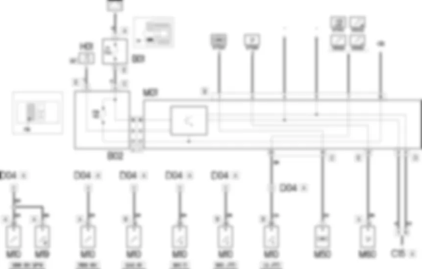 DIAGNOSTIC MULTIPLE               CONNECTOR - WIRING DIAGRAM Fiat DOBLO 1.6 16v  da 12/03