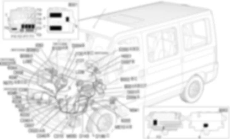 MOTORMANAGEMENT DIESELMOTOREN - OPSTELLING VAN COMPONENTEN Fiat DUCATO 2.8 JTD 8V  da 03/05