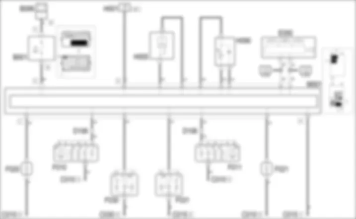 DIRECTION INDICATORS/HAZARD WARNING LIGHTS - WIRING DIAGRAM Fiat GRANDE PUNTO 1.2 8v  