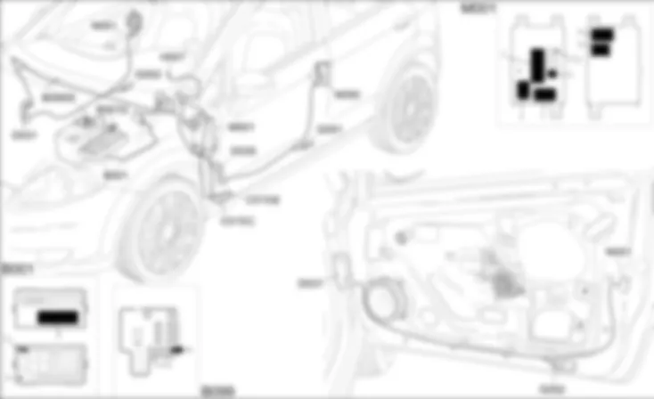 LUCI POZZANGHERA - LOCALIZZAZIONE COMPONENTI Fiat GRANDE PUNTO 1.3 Multijet  