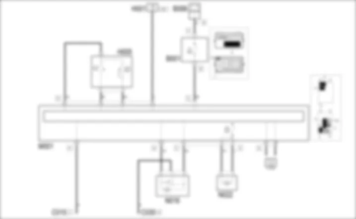 REARSCREEN WASH/WIPE WIRING DIAGRAM Fiat GRANDE PUNTO 1.2 8v  