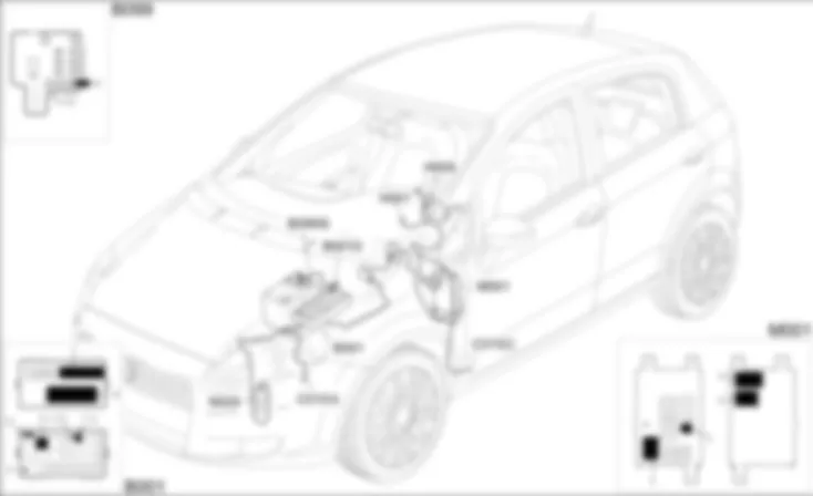 LAVAFARI - LOCALIZZAZIONE COMPONENTI Fiat GRANDE PUNTO 1.3 Multijet  