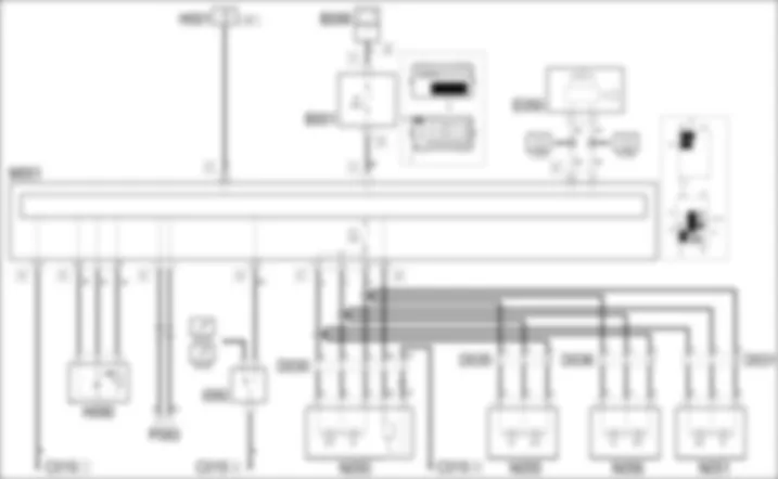 CENTRAL LOCKING - WIRING DIAGRAM Fiat GRANDE PUNTO 1.2 8v  