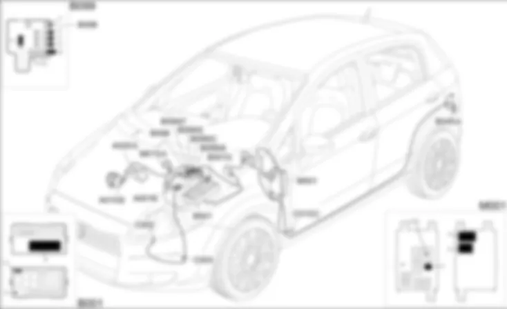 POWER SUPPLY SYSTEM - COMPONENT LOCATION Fiat GRANDE PUNTO 1.3 Multijet  