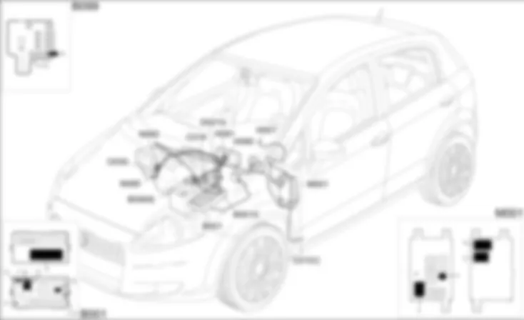 HEATER - COMPONENT LOCATION Fiat GRANDE PUNTO 1.3 Multijet  