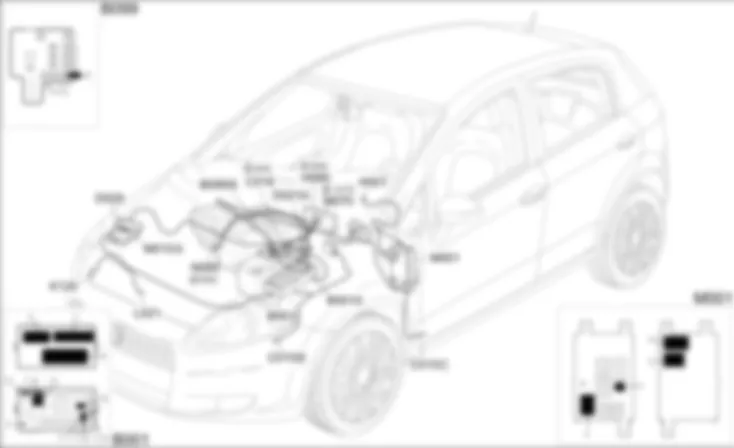 INSERIMENTO COMPRESSORE - LOCALIZZAZIONE COMPONENTI Fiat GRANDE PUNTO 1.3 Multijet  