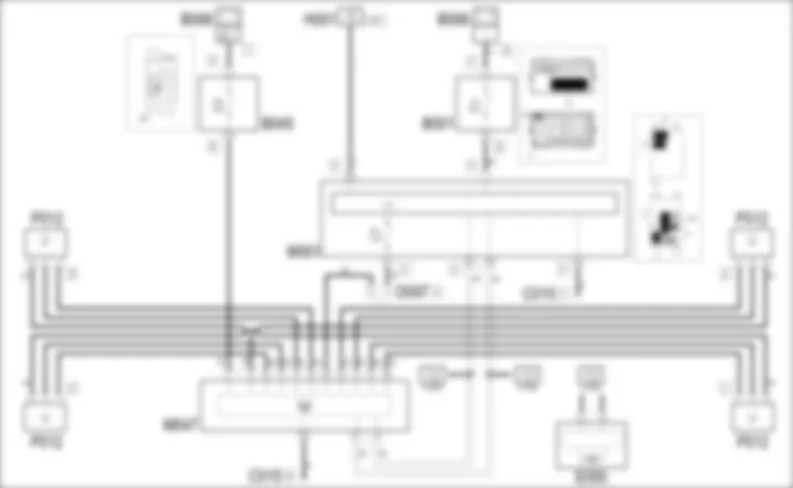 SISTEMA DI CONTROLLO PRESSIONE PNEUMATICI - SCHEMA ELETTRICO Fiat GRANDE PUNTO 1.3 Multijet  