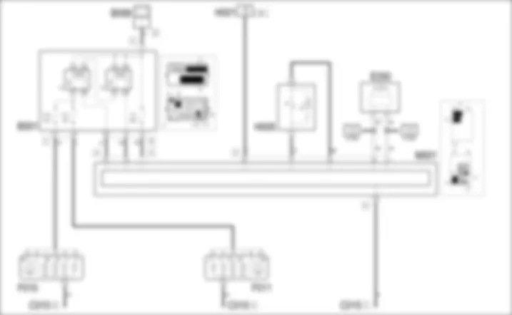 MAIN BEAM HEADLIGHTS - WIRING DIAGRAM Fiat GRANDE PUNTO 1.3 Multijet  