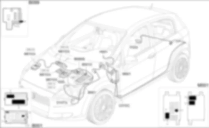 REVERSING LIGHTS - COMPONENT LOCATION Fiat GRANDE PUNTO 1.3 Multijet  