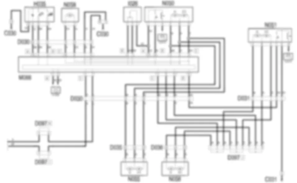 BLOCCAPORTE - Schema elettrico Fiat IDEA 1.3 JTD 16v  