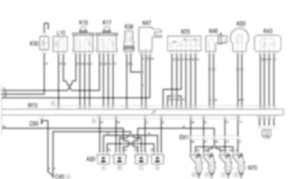 PETROL ENGINE ELECTRONIC               MANAGEMENT - WIRING DIAGRAM Fiat STILO 1.4 16v  Fino a 06/02