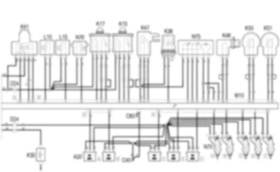 PETROL  ENGINE ELECTRONIC MANAGEMENT - WIRING DIAGRAM Fiat STILO 2.4 20v  da 01/04