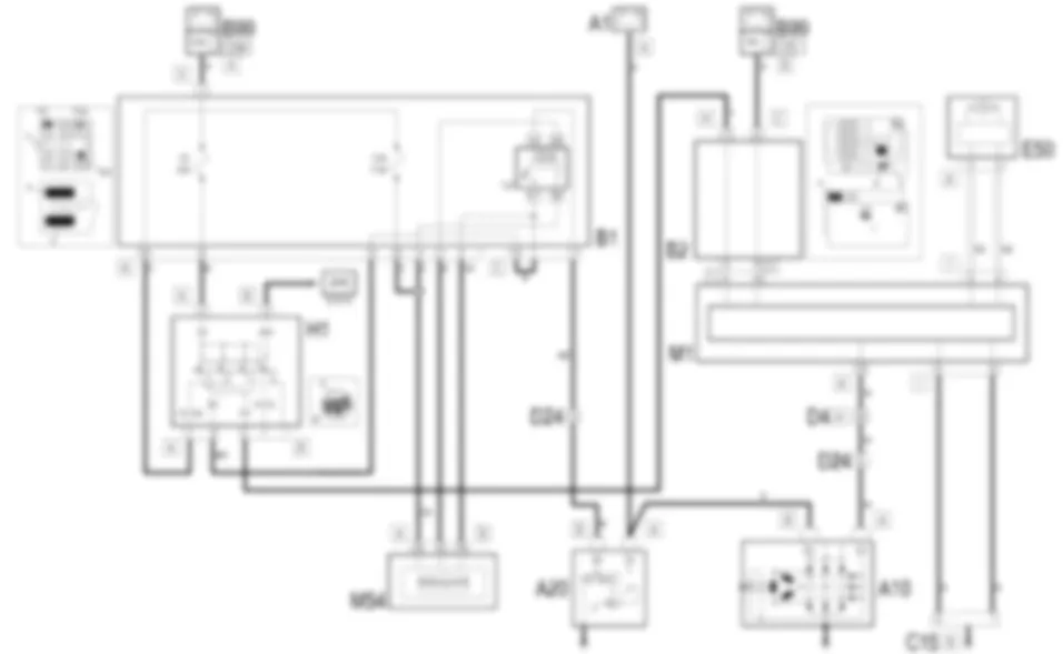 STARTING AND RECHARING - Wiring diagram Fiat STILO 2.4 20v  da 07/03 a 12/03