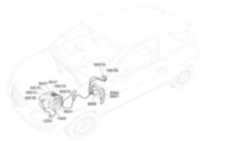 SUPPLY - Location of components Lancia Ypsilon 1.4 16v  