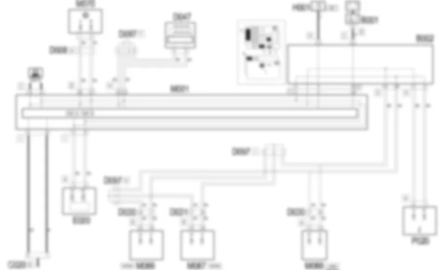CAN CONNECTION LINES - Wiring diagram Lancia Ypsilon 1.4 16v  
