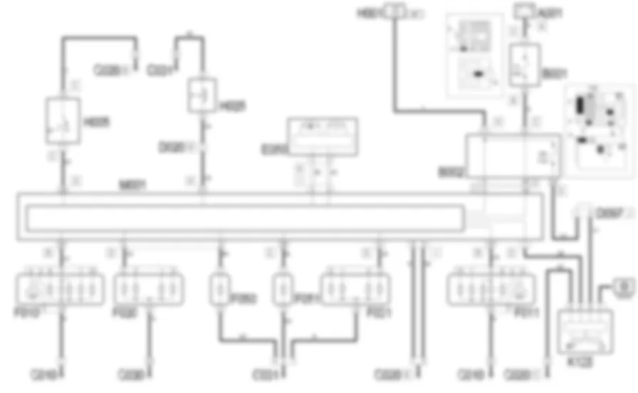 SIDE LIGHTS / NO. PLATE LIGHTS - Wiring diagram Lancia Ypsilon 1.3 JTD  