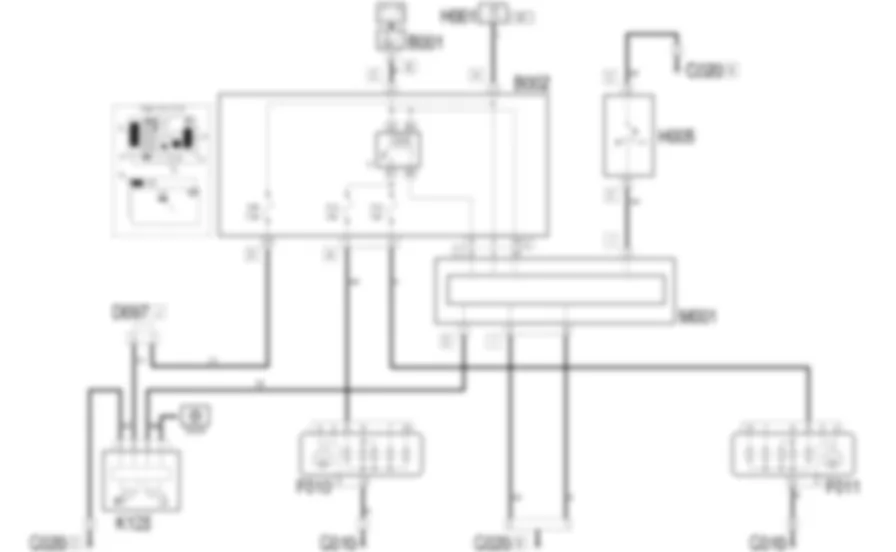 DIPPED HEADLAMPS - Wiring diagram Lancia Ypsilon 1.3 JTD  