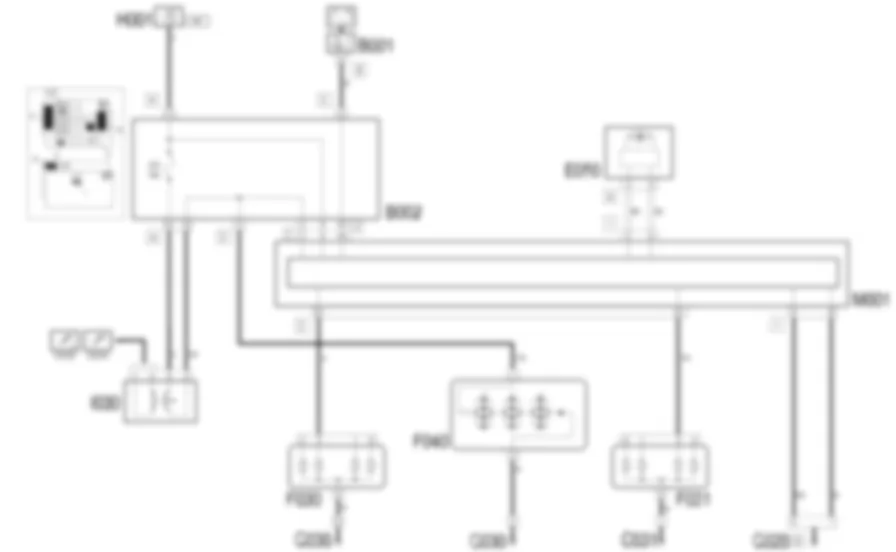 BRAKE LIGHTS - Wiring diagram Lancia Ypsilon 1.4 16v  