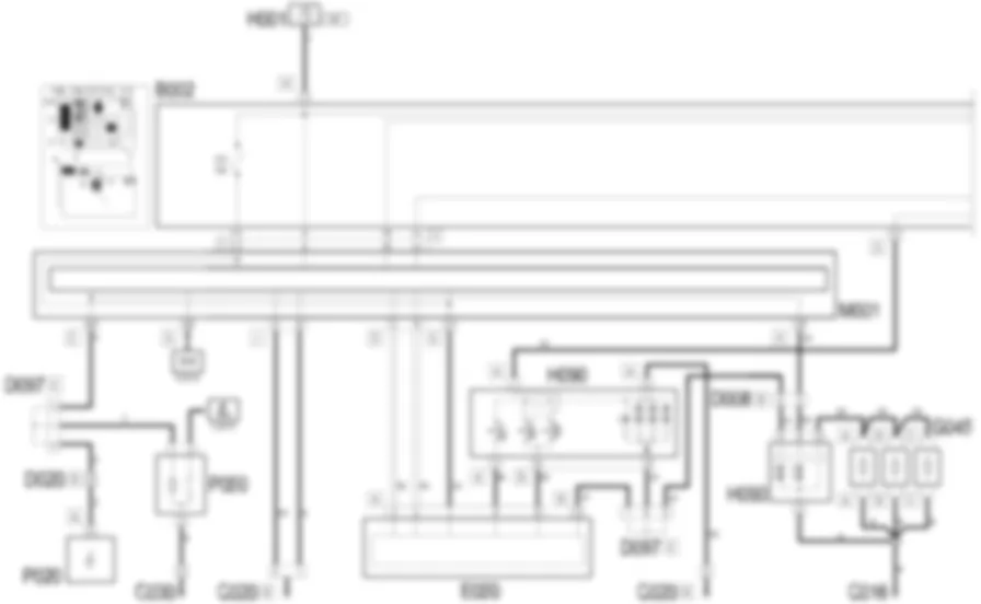 INSTRUMENT LIGHTING - Wiring diagram Lancia Ypsilon 1.4 16v  