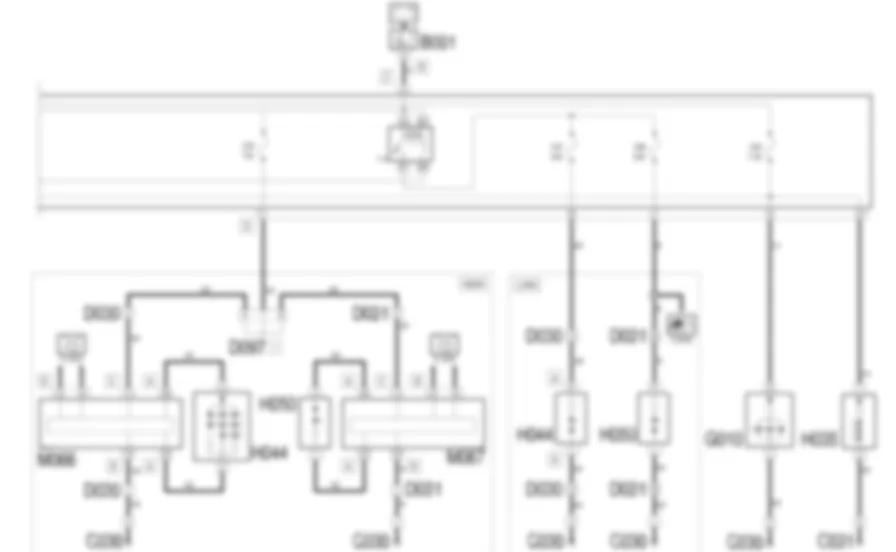 INSTRUMENT LIGHTING - Wiring diagram Lancia Ypsilon 1.2 8v  