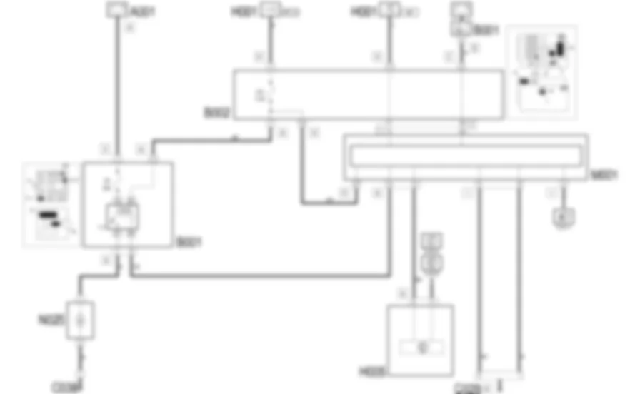 HEADLAMP WASHER - Wiring diagram Lancia Ypsilon 1.3 JTD  