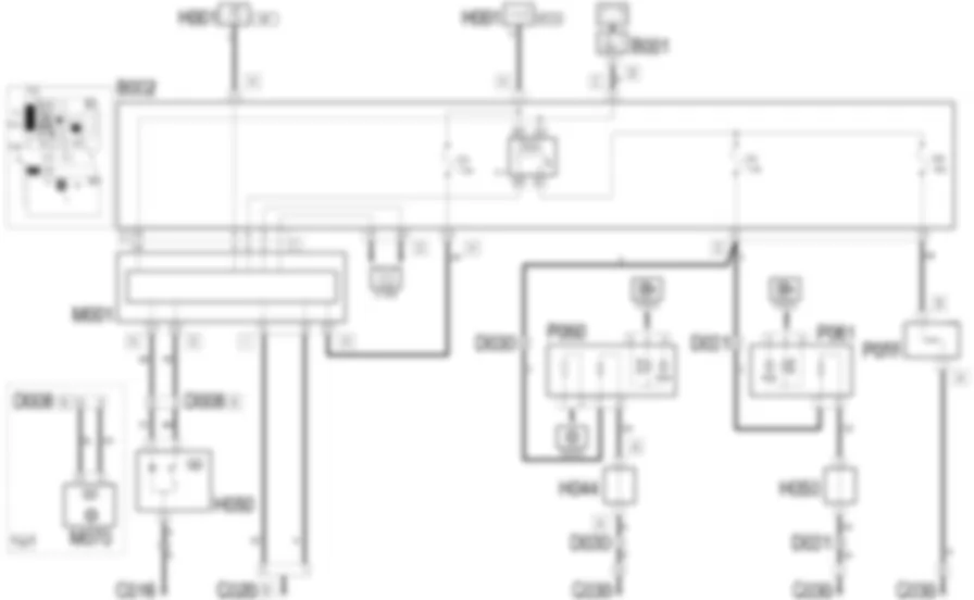 ACHTERRUIT- EN SPIEGELVERWARMING - Elektrisch schema Lancia Ypsilon 1.3 JTD  