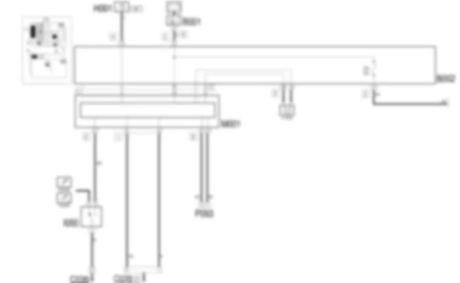 CENTRAL LOCKING - Wiring diagram Lancia Ypsilon 1.4 16v  