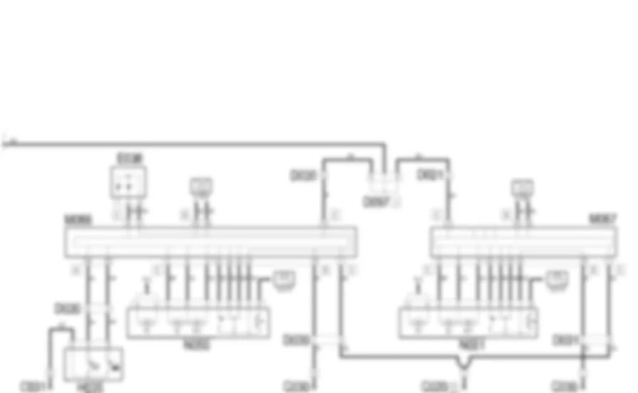 CENTRAL LOCKING - Wiring diagram Lancia Ypsilon 1.3 JTD  