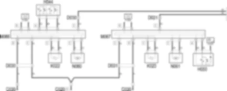 ELECTRIC FRONT WINDOWS - Wiring diagram Lancia Ypsilon 1.3 JTD  