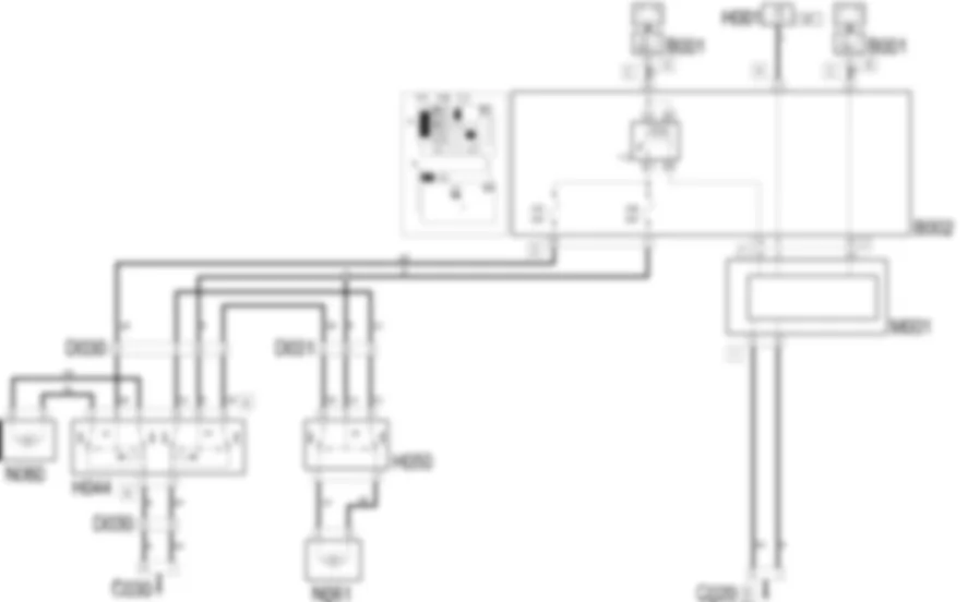 ELECTRIC FRONT WINDOWS - Wiring diagram Lancia Ypsilon 1.4 16v  