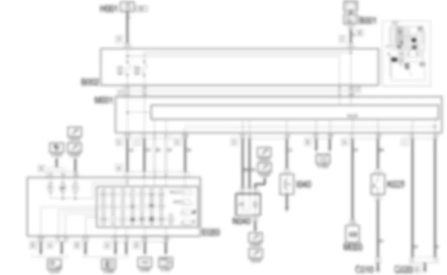 INSTRUMENT PANEL - Wiring diagram Lancia Ypsilon 1.3 JTD  
