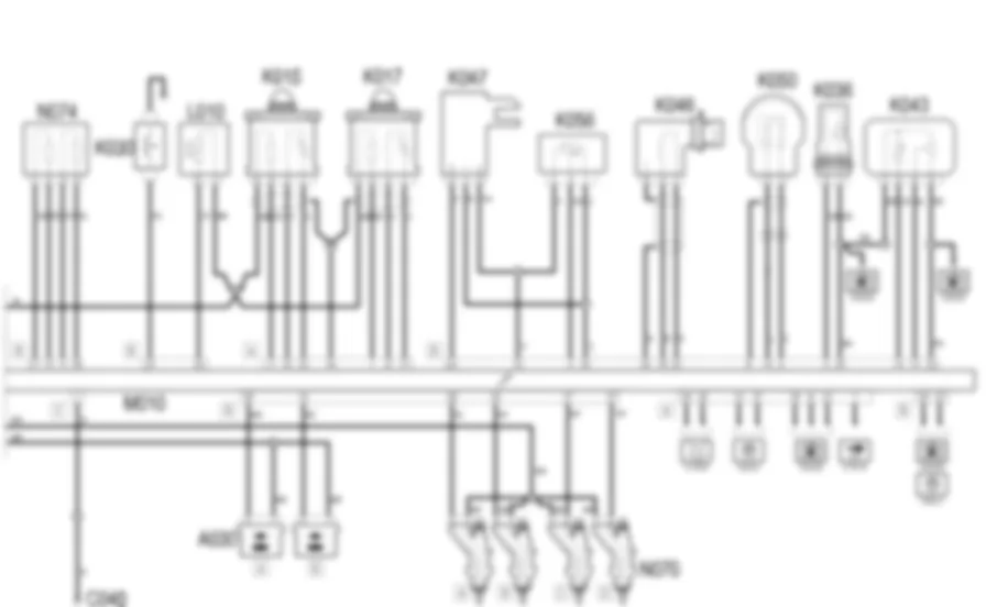 PETROL ENGINE ELECTRONIC MANAGEMENT - Wiring diagram Lancia Ypsilon 1.2 8v  