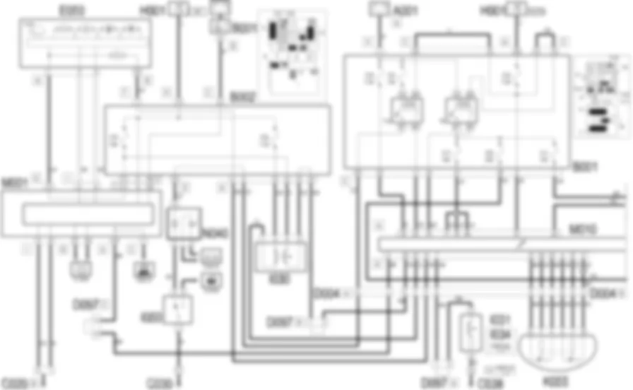 PETROL ENGINE ELECTRONIC MANAGEMENT - Wiring diagram Lancia Ypsilon 1.4 16v  
